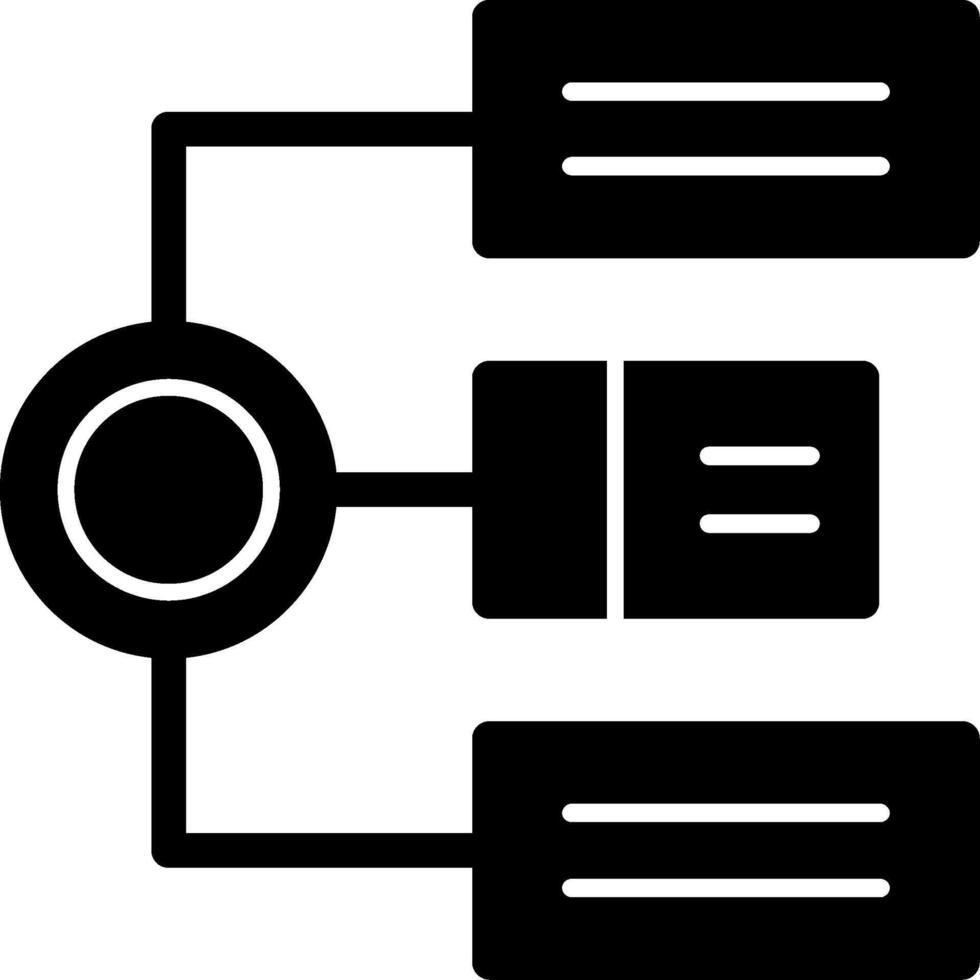 icona del glifo con algoritmo vettore
