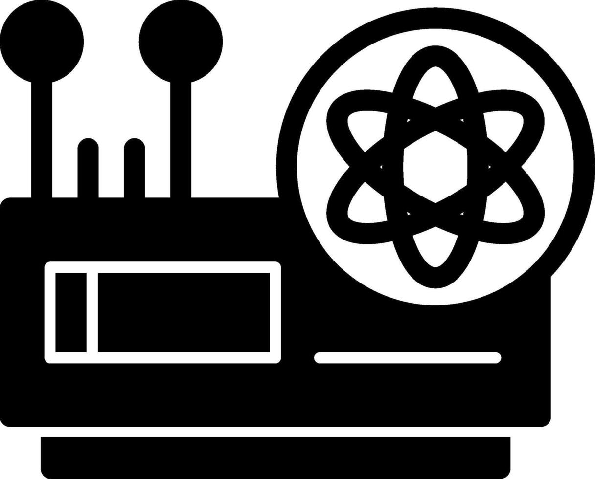 dati scienza glifo icona vettore