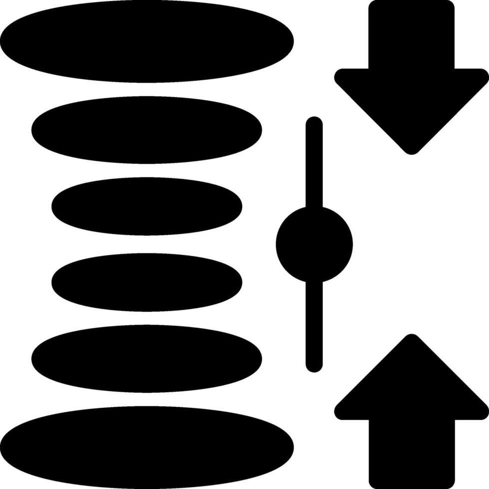 quantistico sovrapposizione glifo icona vettore