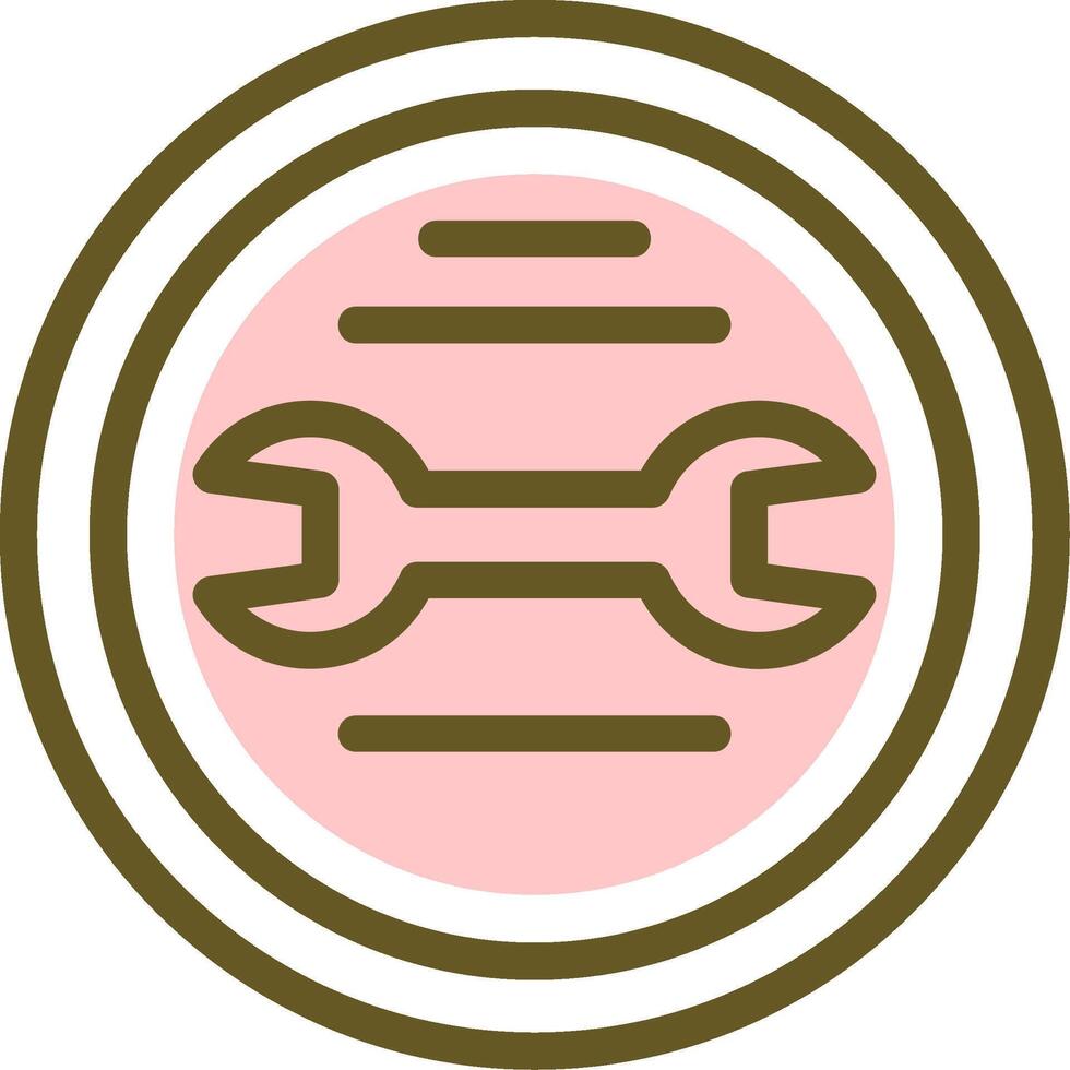 distintivo lineare cerchio icona vettore