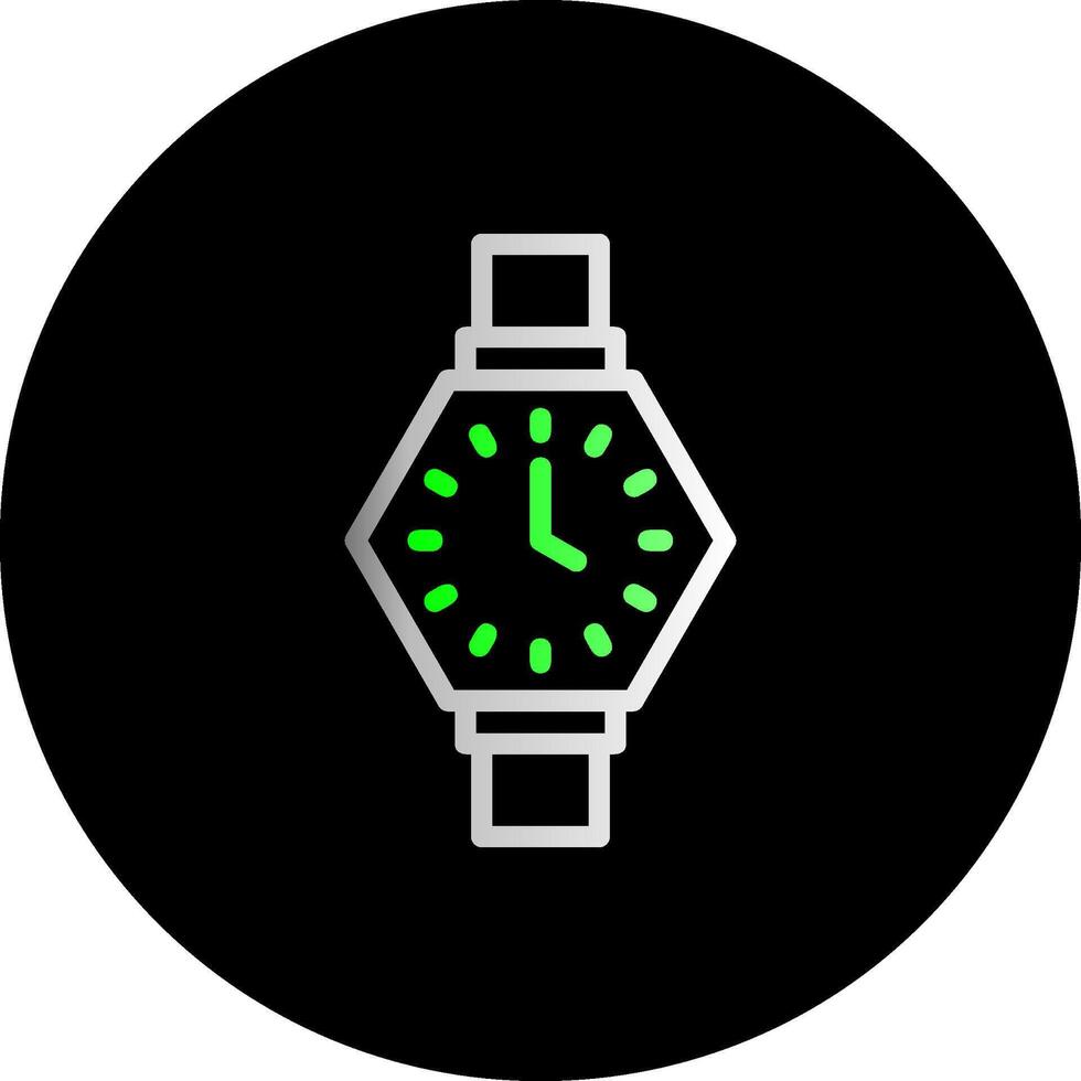 orologio doppio pendenza cerchio icona vettore