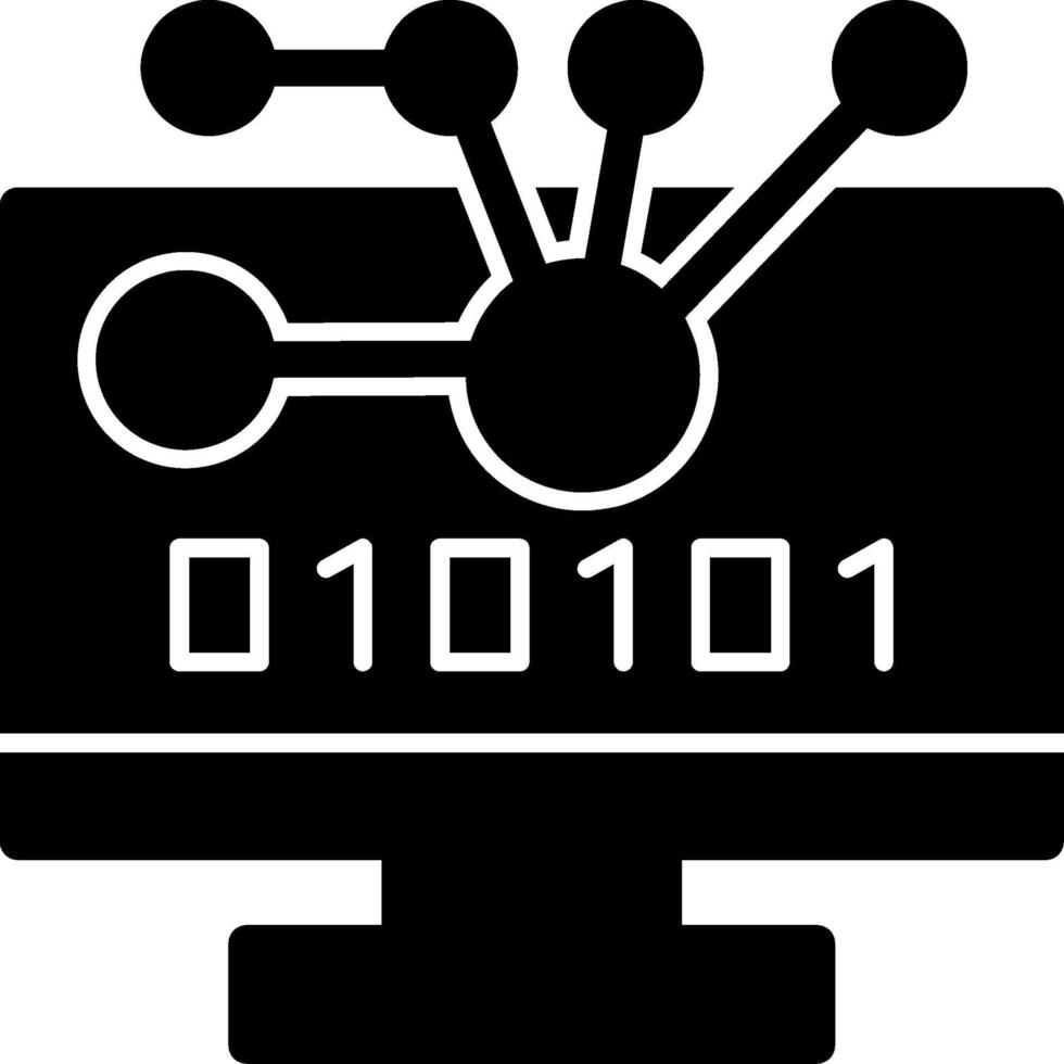 byte sollevamento glifo icona vettore