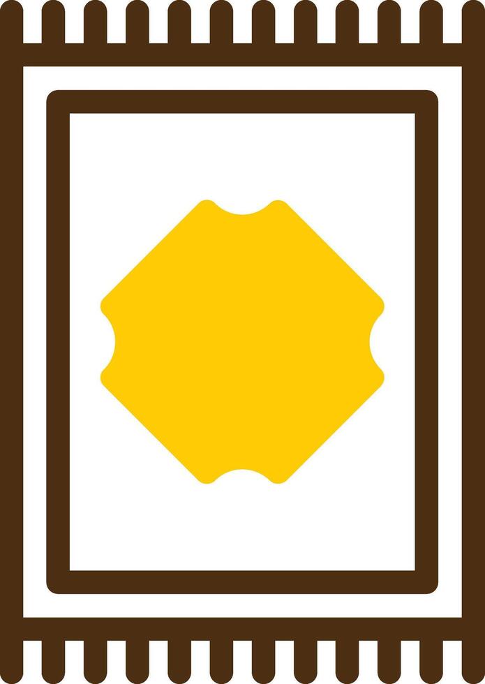 tappeto giallo lieanr cerchio icona vettore