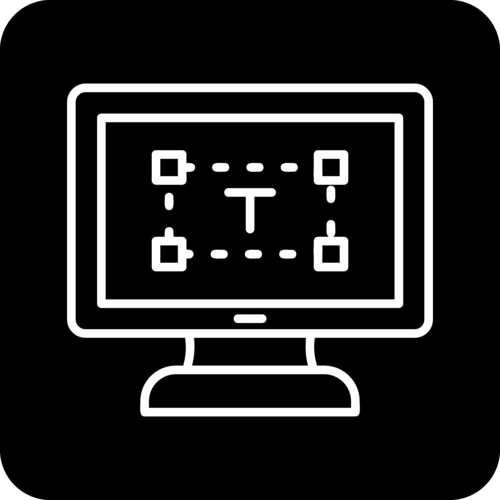 computer testo editore vettore icona