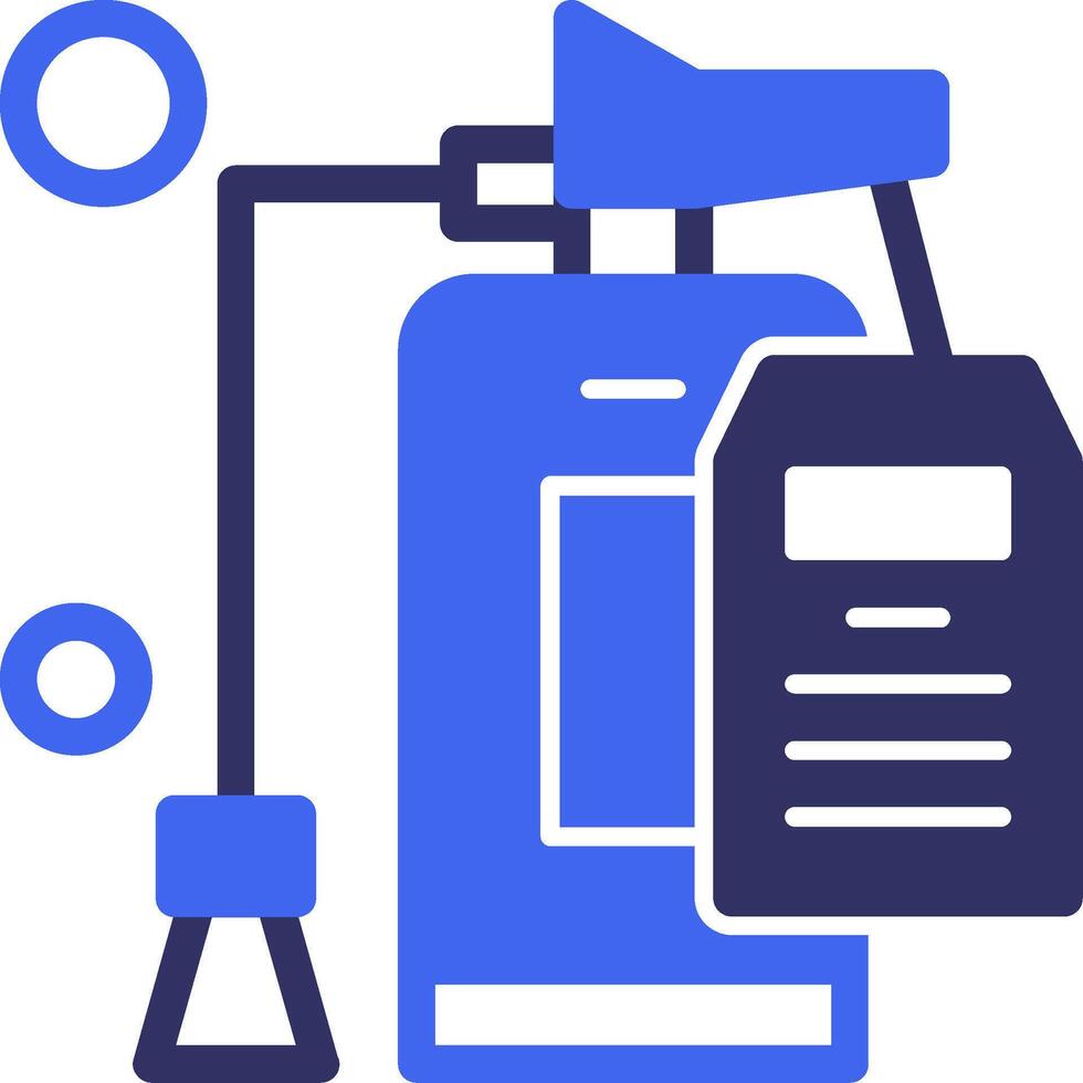 fuoco estintore ispezione solido Due colore icona vettore