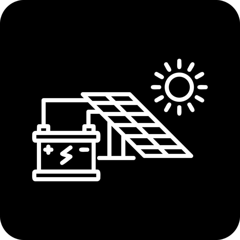 icona del vettore di energia solare