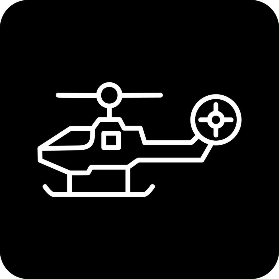 combattente elicottero vettore icona