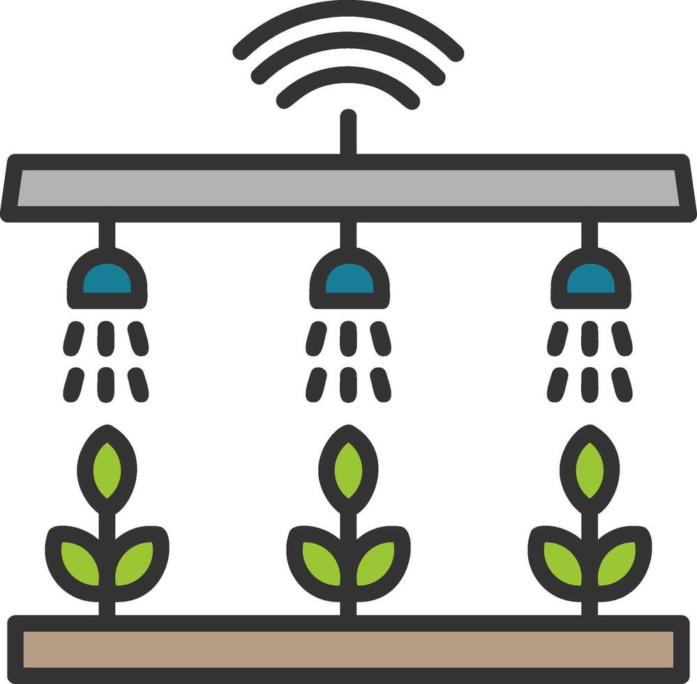 inteligente azienda agricola vettore icona