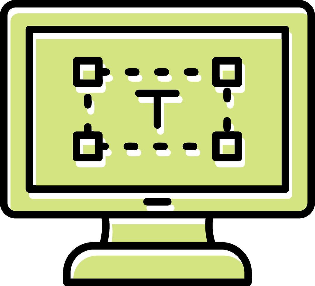 computer testo editore vettore icona