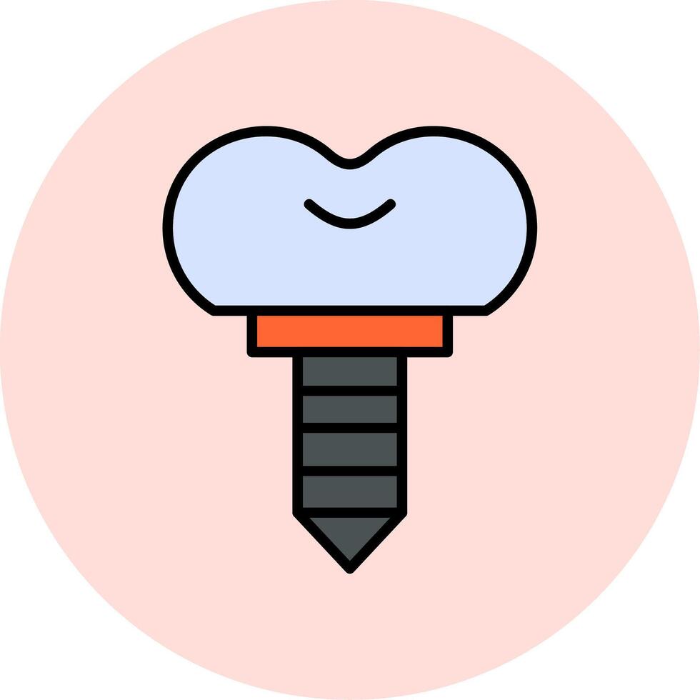icona di vettore di impianto dentale