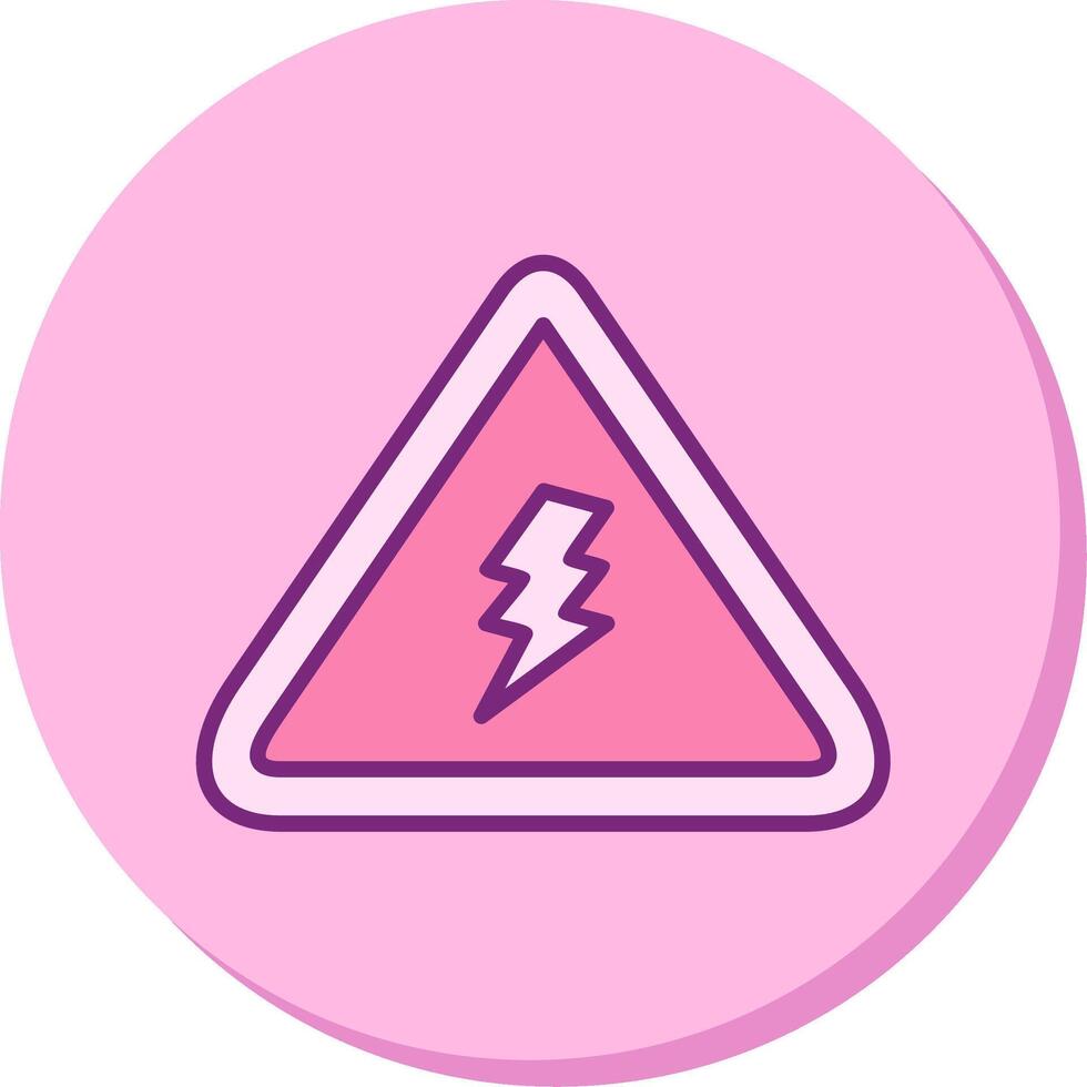 elettrico Pericolo cartello vettore icona