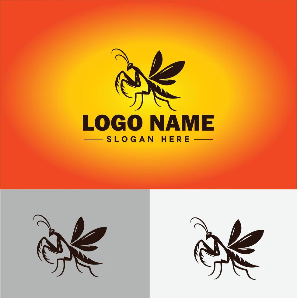mantide logo vettore arte icona grafica per attività commerciale marca icona mantide logo modello
