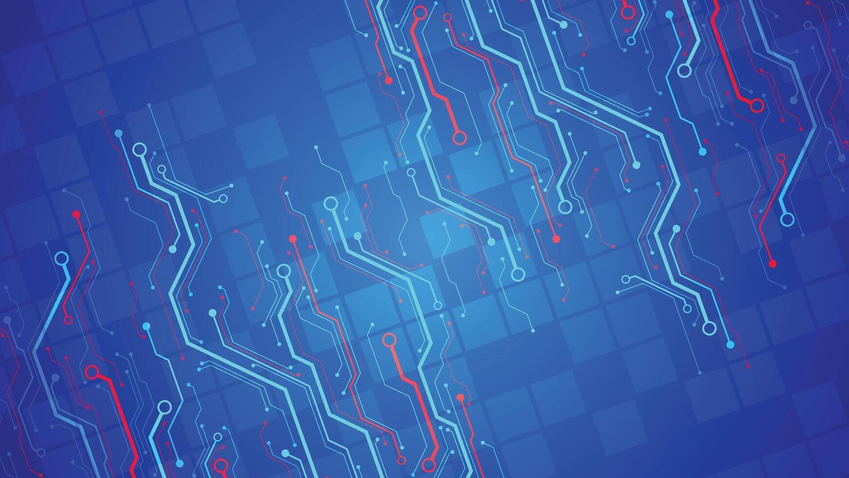 astratto futuristico circuito tavola comunicazione blu colore tecnologia innovazione concetto sfondo. vettore