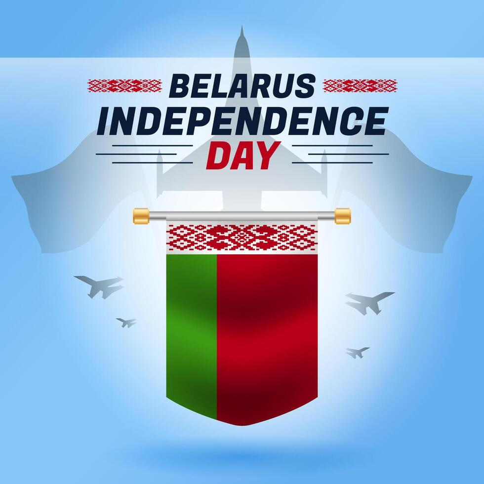 bielorussia indipendenza giorno bandiera design modello. bielorussia bandiera nazionale giorno celebrazioni vettore