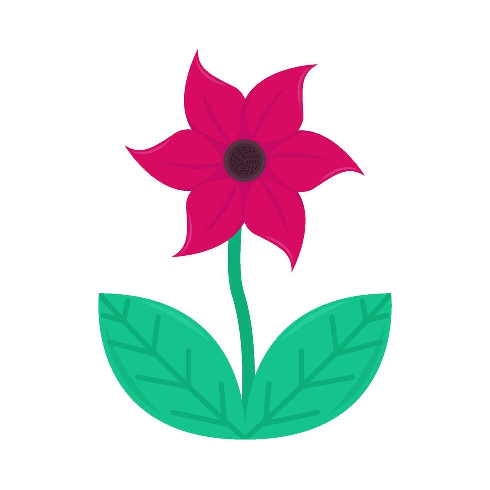 illustrazione della pianta del fiore vettore
