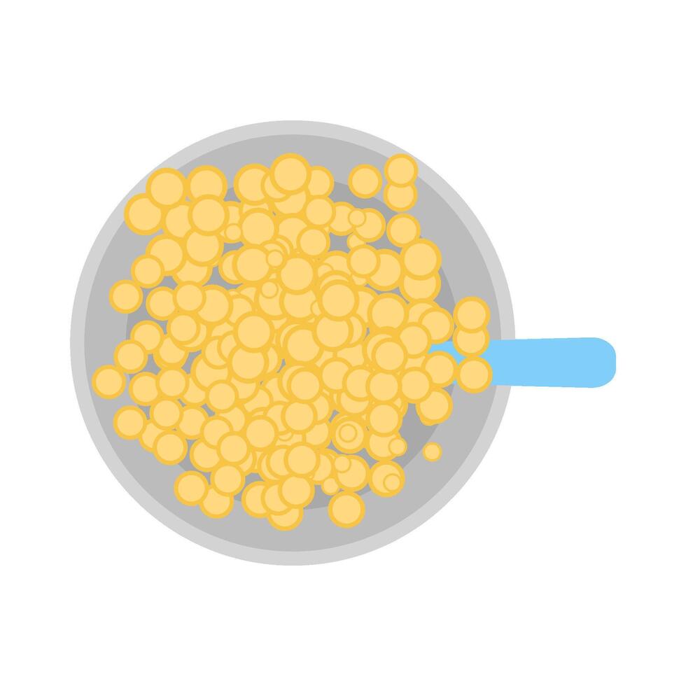 cereale nel ciotola illustrazione vettore
