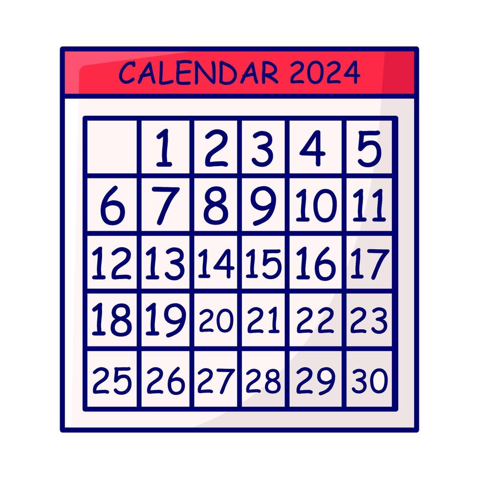 calendario Data illustrazione vettore