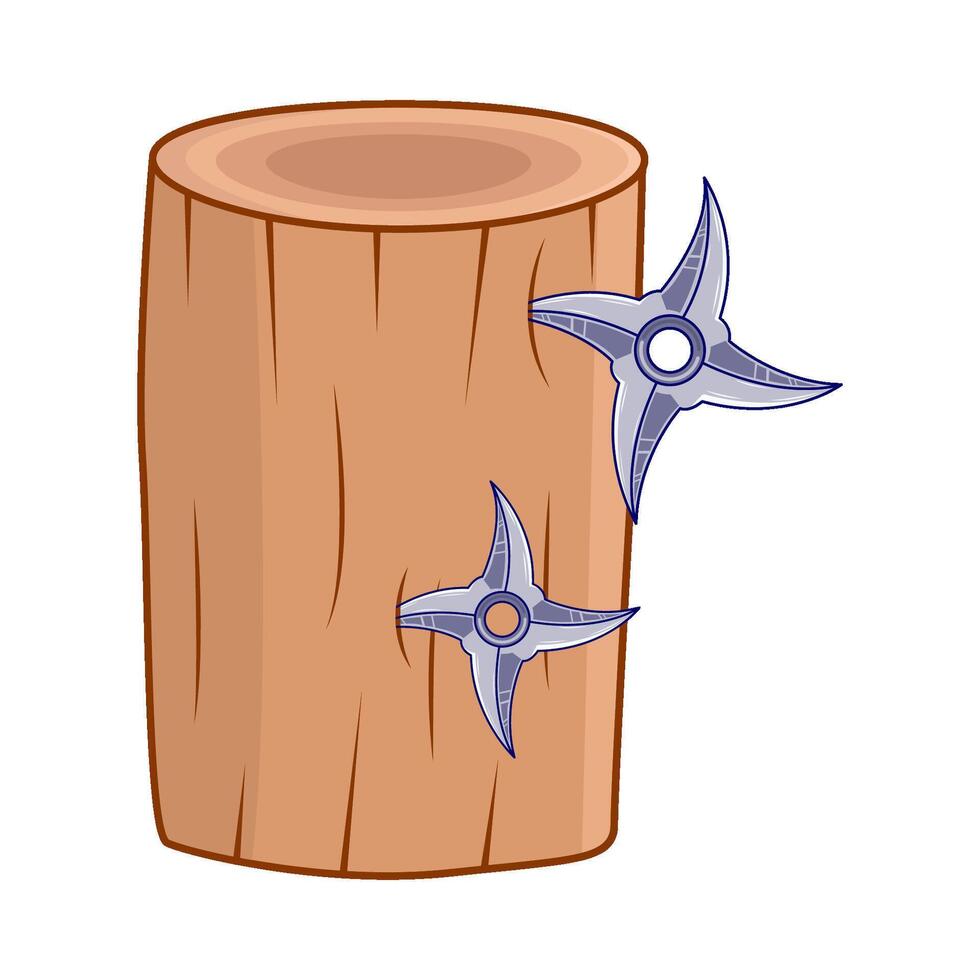 illustrazione di shuriken vettore