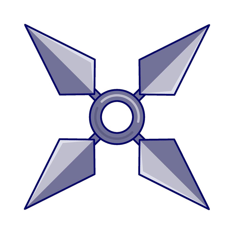 illustrazione di shuriken vettore