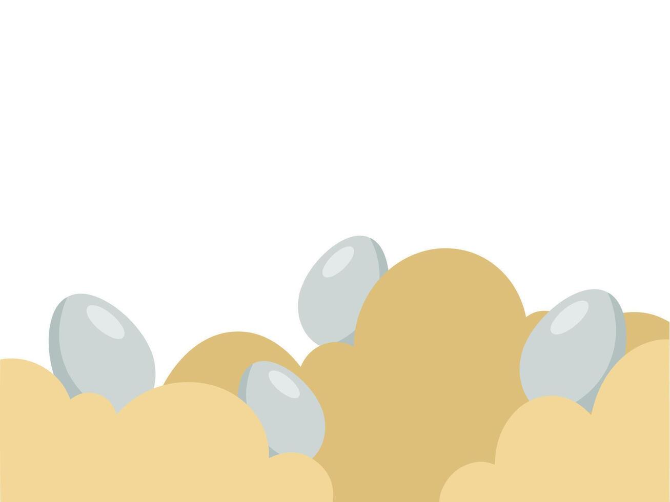 Pasqua uova telaio sfondo illustrazione vettore
