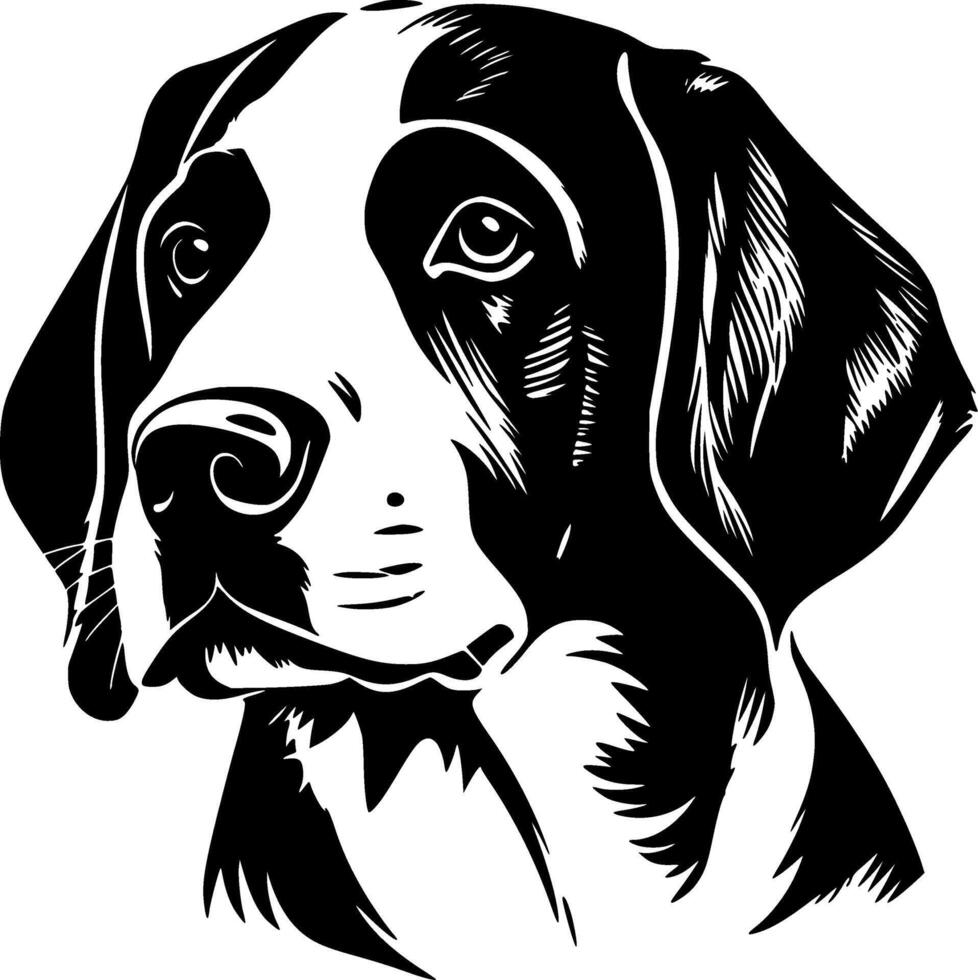 beagle - minimalista e piatto logo - vettore illustrazione