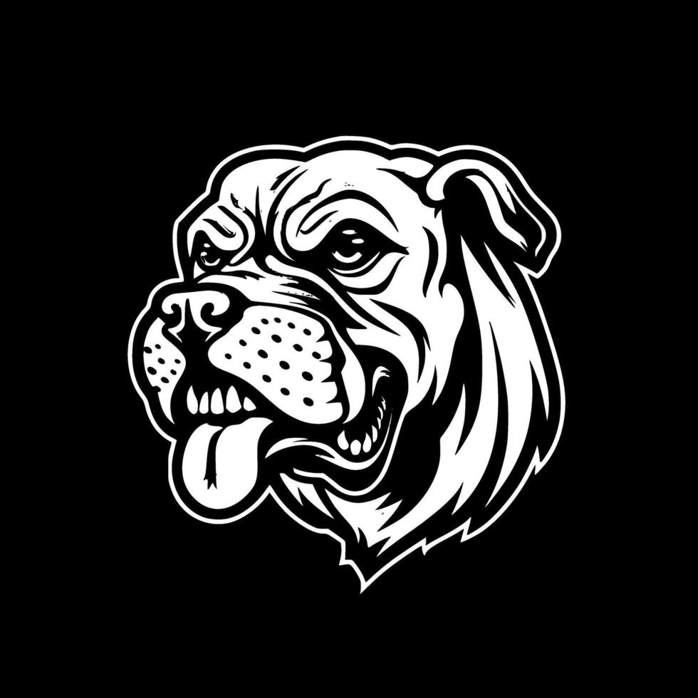 bulldog, minimalista e semplice silhouette - vettore illustrazione