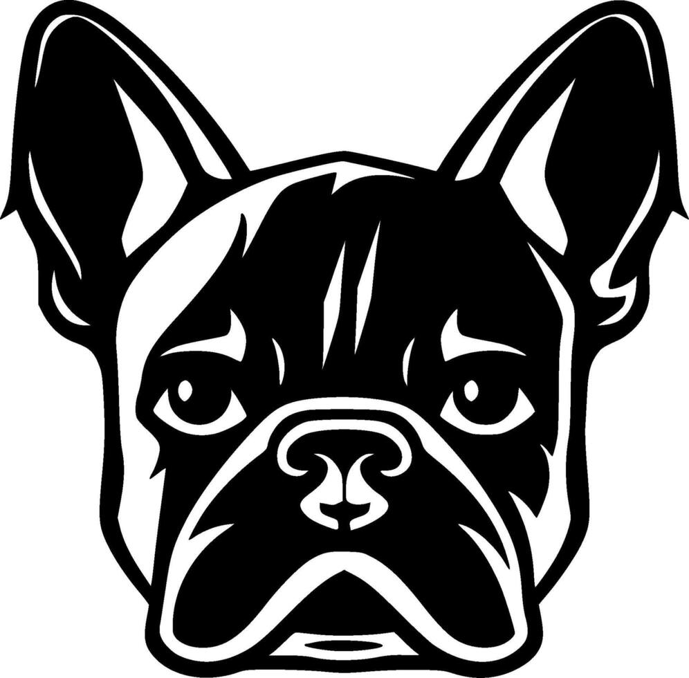 francese bulldog, minimalista e semplice silhouette - vettore illustrazione