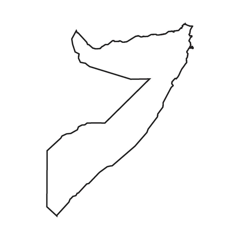 Somalia carta geografica icona vettore
