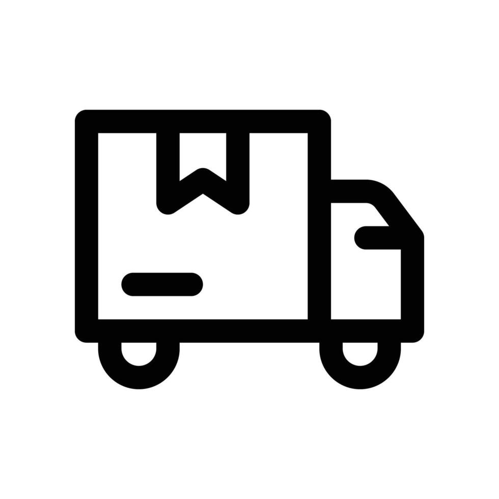 consegna camion icona. vettore linea icona per il tuo sito web, mobile, presentazione, e logo design.