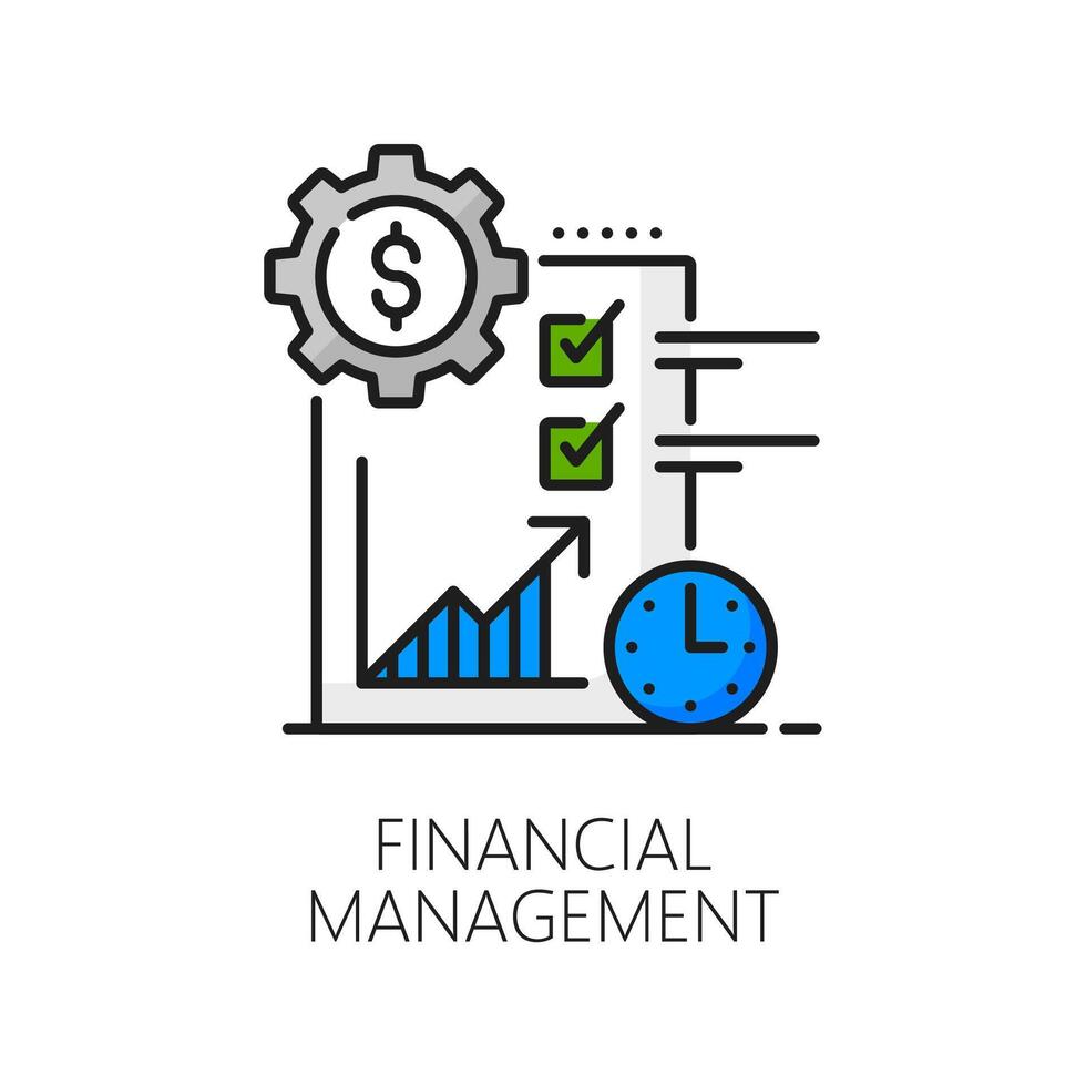 colore finanziario gestione, analisi, contabilità vettore