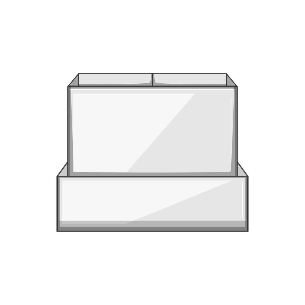 acrilico scrivania organizzatore cartone animato vettore illustrazione
