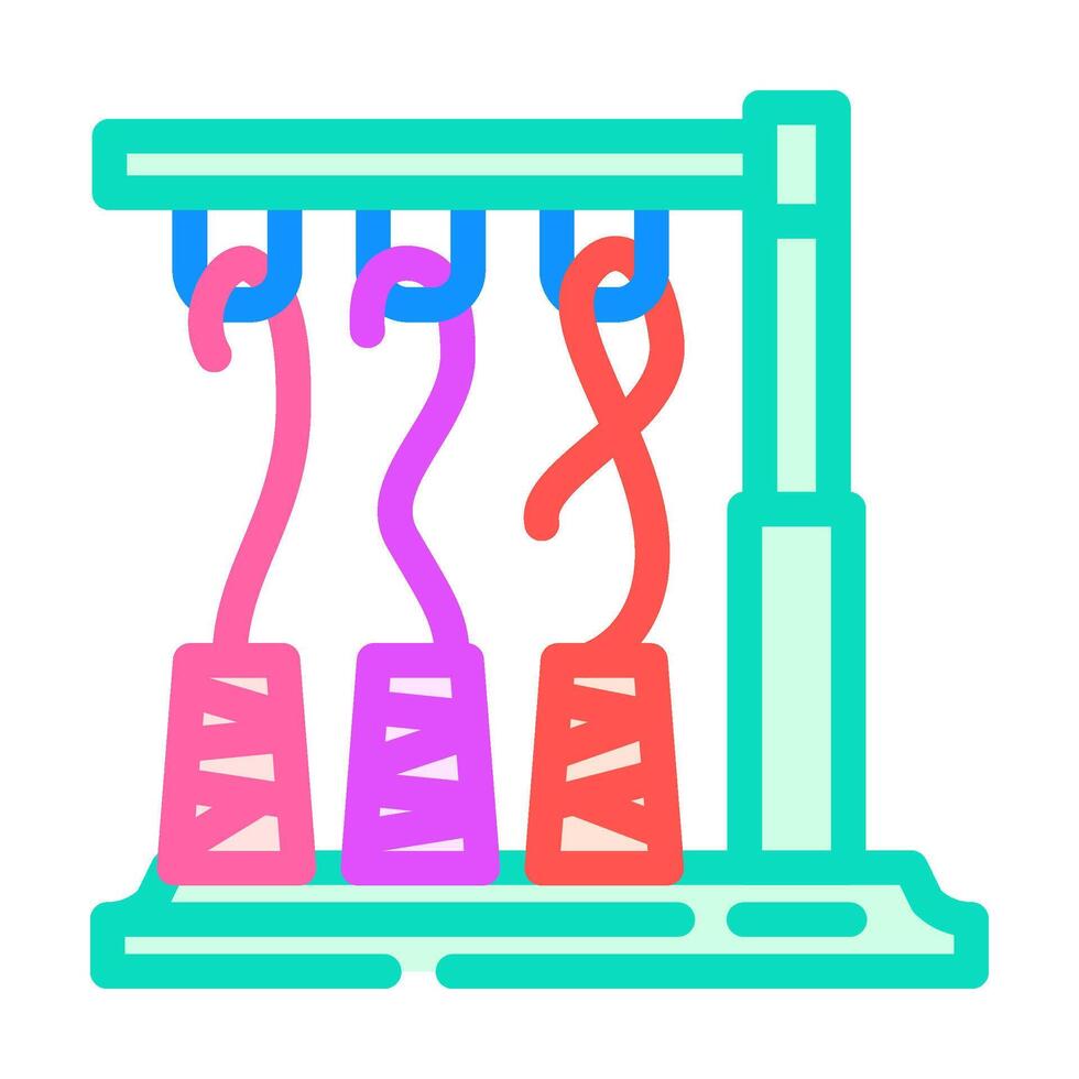 filo bobine ricamo passatempo colore icona vettore illustrazione