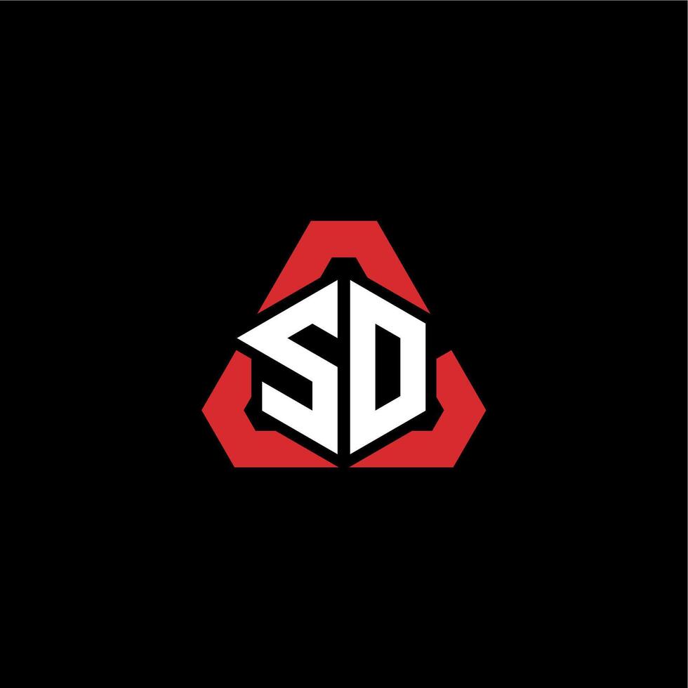 sd iniziale logo esport squadra concetto idee vettore