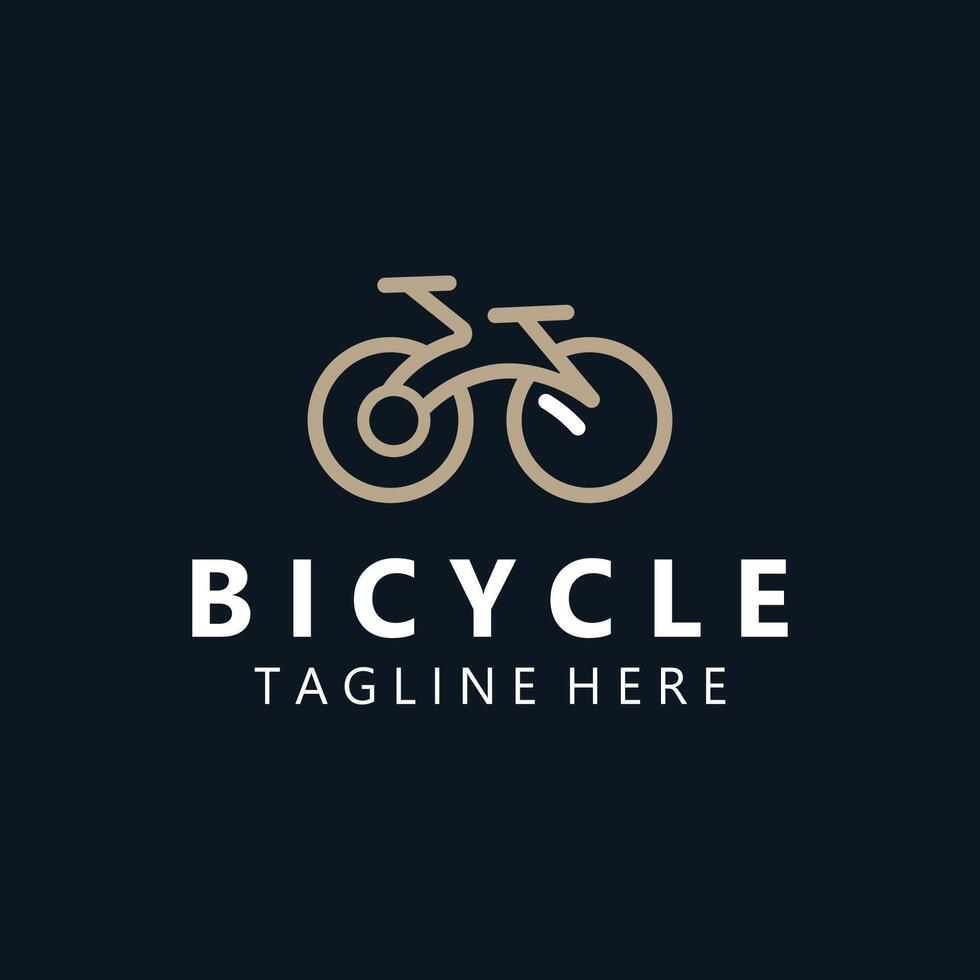 bicicletta logo modello design ispirazione. bicicletta memorizzare qualità simbolo icona vettore