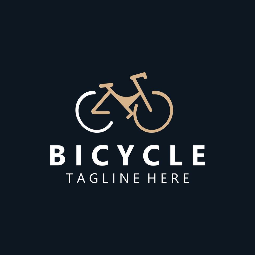 bicicletta logo modello design ispirazione. bicicletta memorizzare qualità simbolo icona vettore