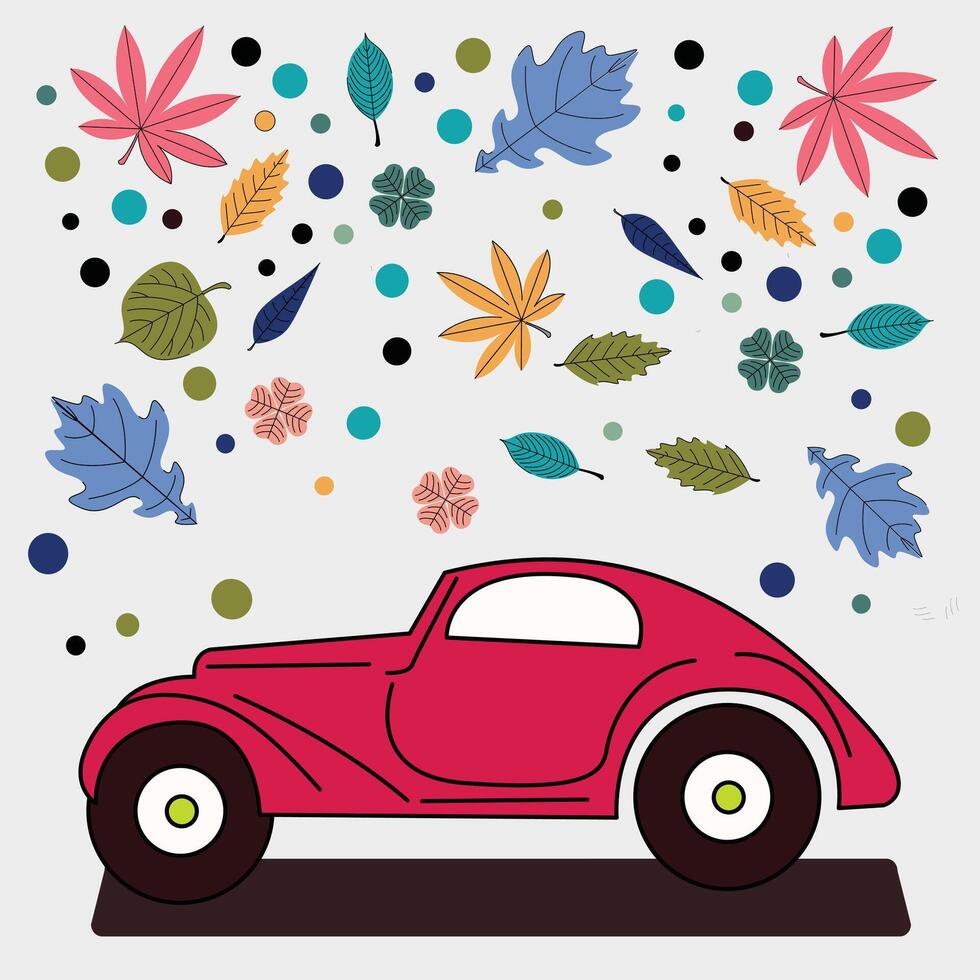 divertimento auto illustrazione design per bambini vettore