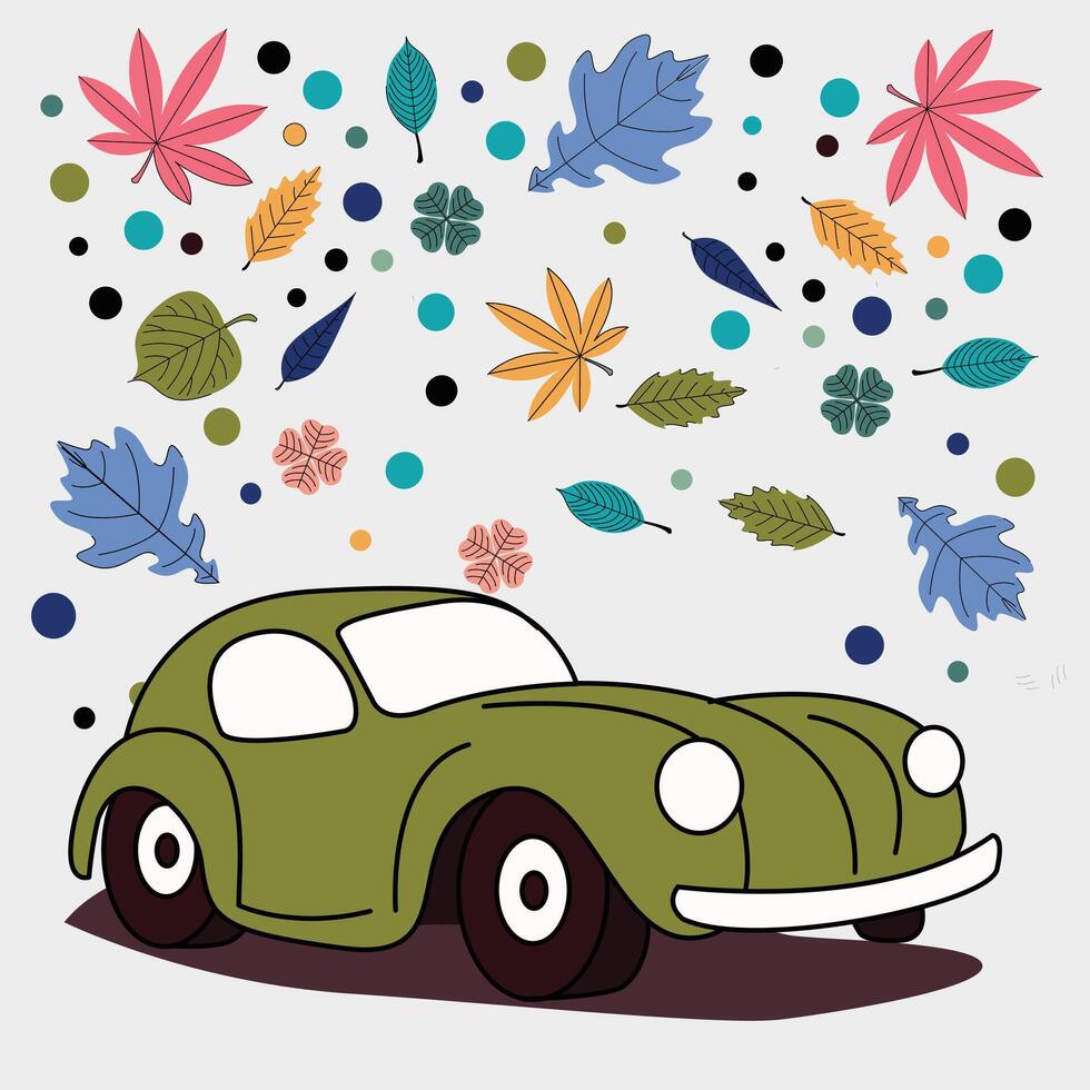 divertimento auto illustrazione design per bambini vettore