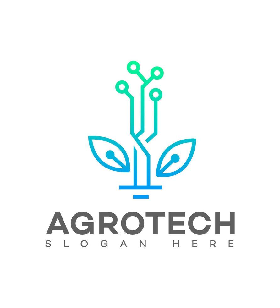 agro Tech logo icona marca identità cartello simbolo vettore