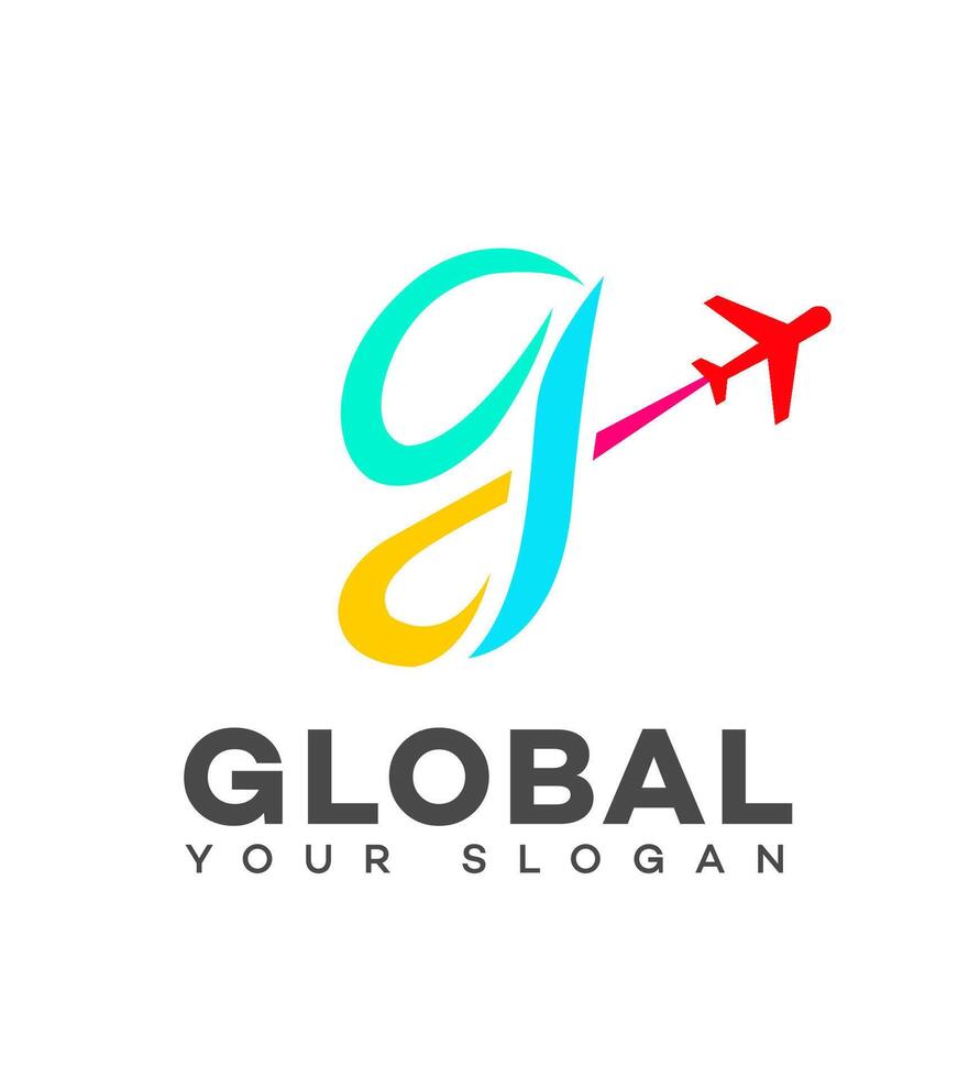 globale viaggio logo icona marca identità cartello simbolo vettore