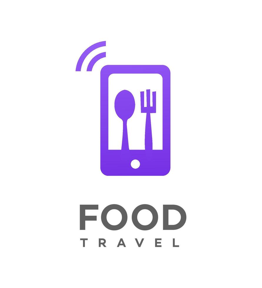 cibo viaggio logo icona marca identità cartello simbolo vettore
