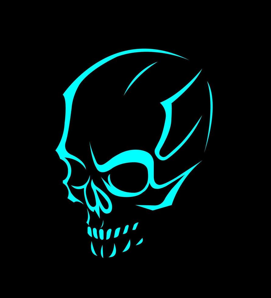 cranio logo icona marca identità cartello simbolo vettore