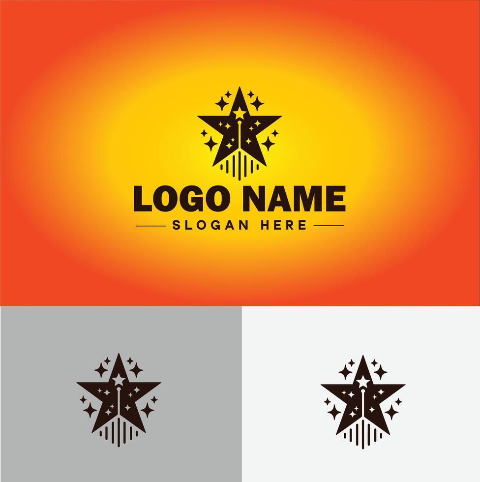 stella logo vettore arte icona grafica per attività commerciale marca icona stella logo modello