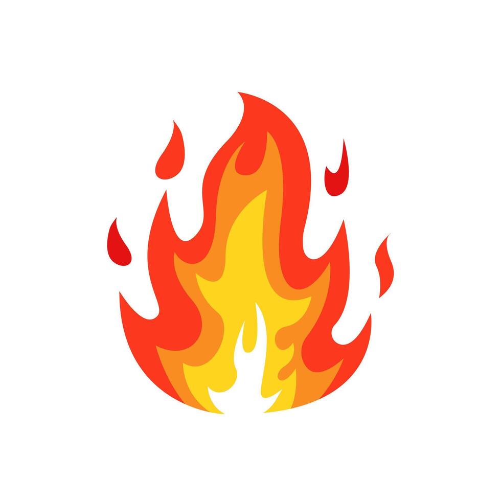 fuoco icona vettore illustrazione