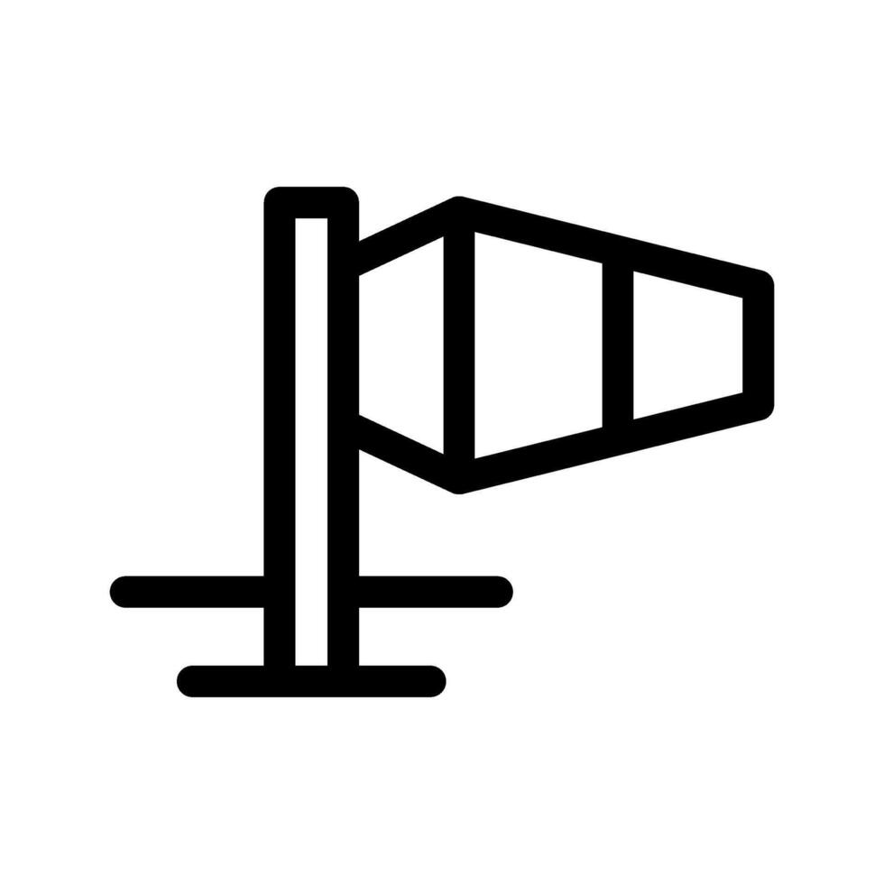 manica a vento icona vettore simbolo design illustrazione