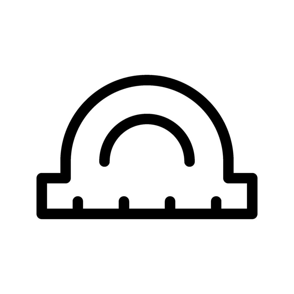goniometro icona vettore simbolo design illustrazione