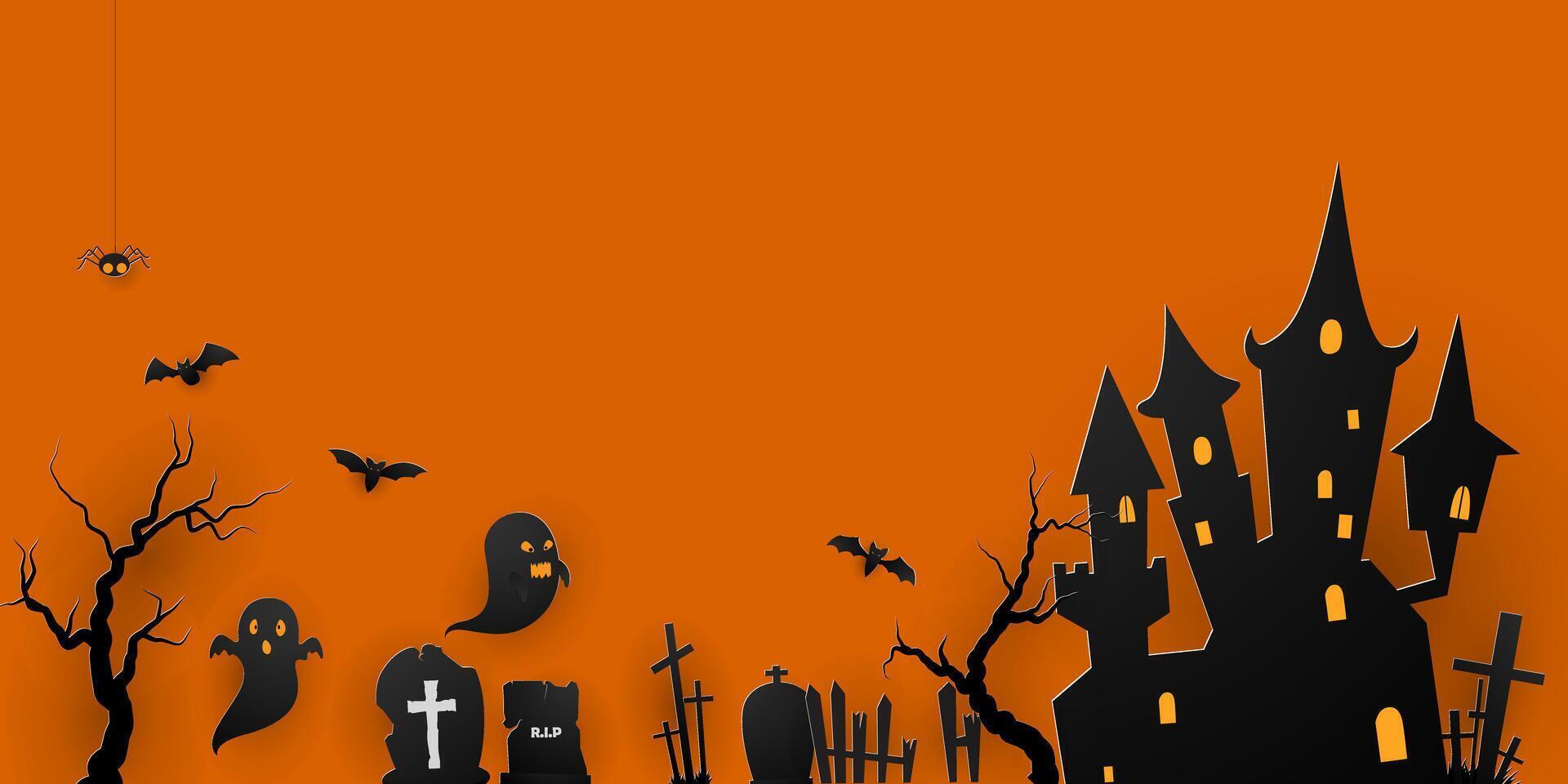 sfondo design per Halloween manifesto, bandiera vettore illustrazione