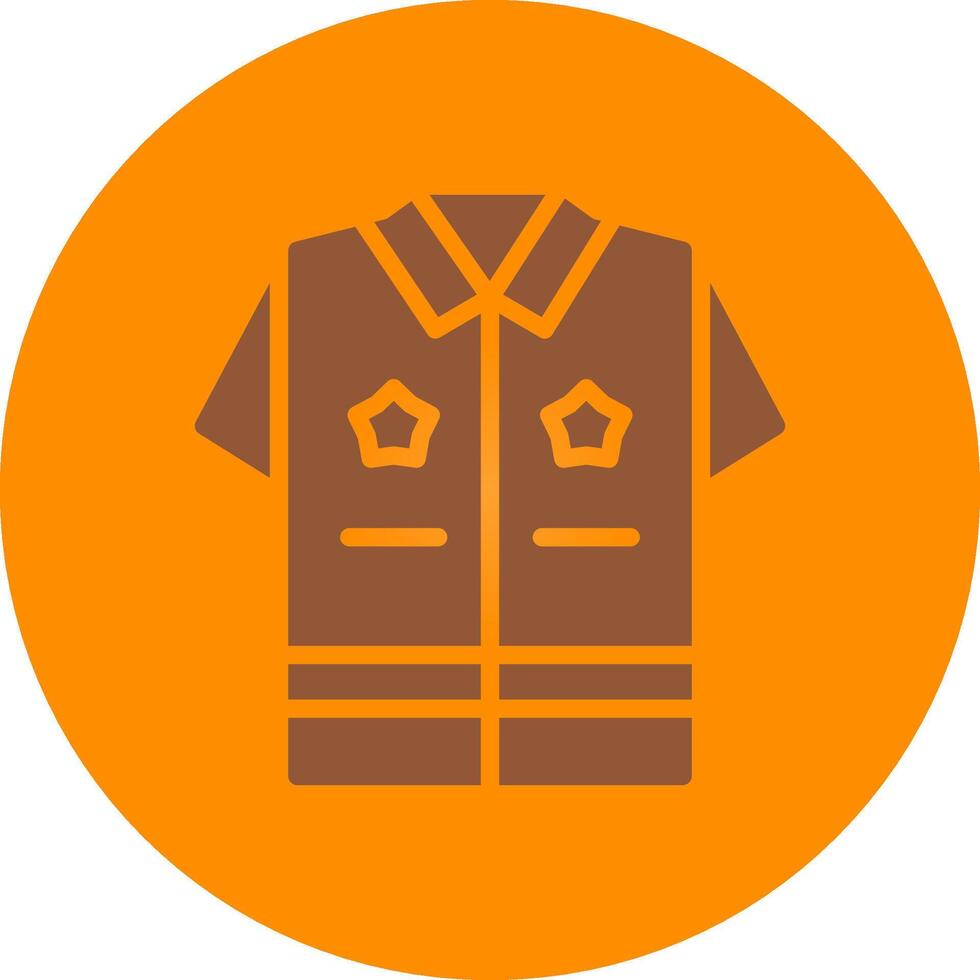 polizia uniforme creativo icona design vettore