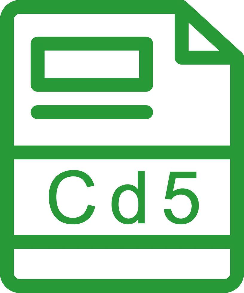 cd5 creativo icona design vettore