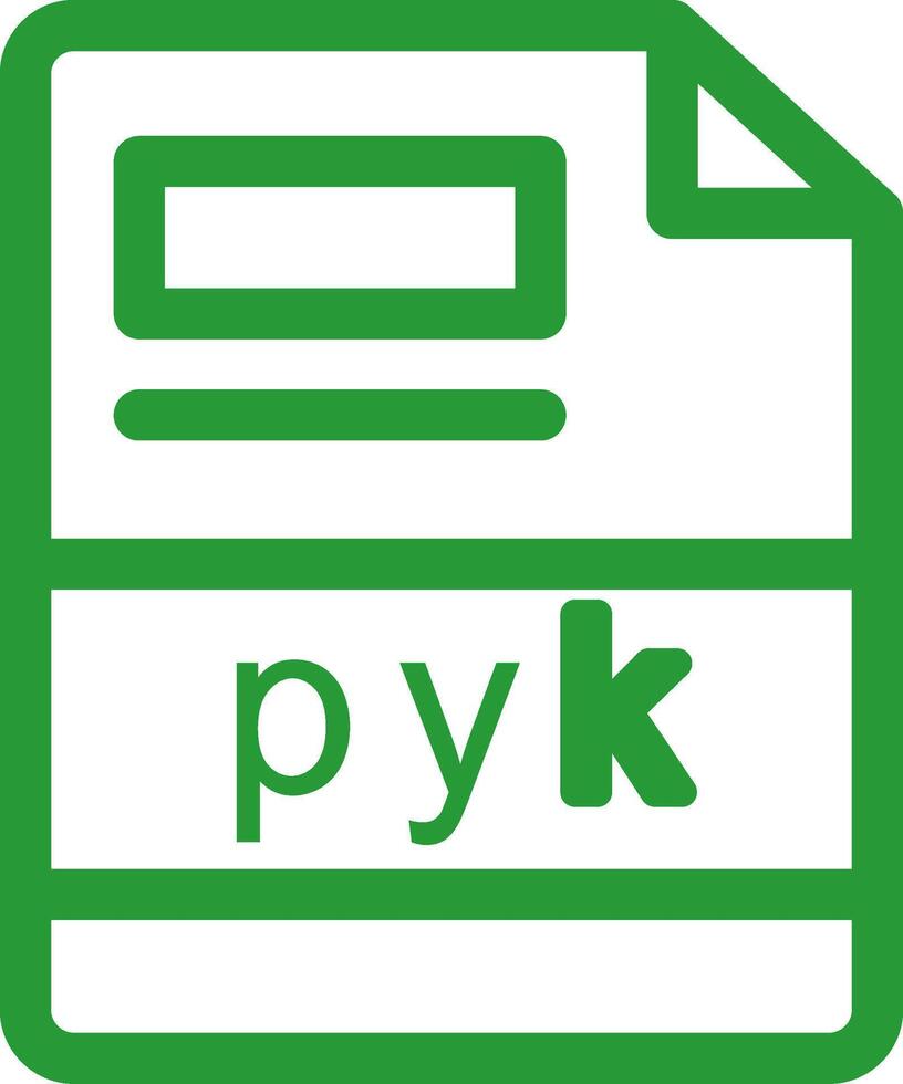 pyk creativo icona design vettore