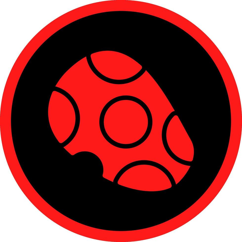 glifo rosso icone design vettore